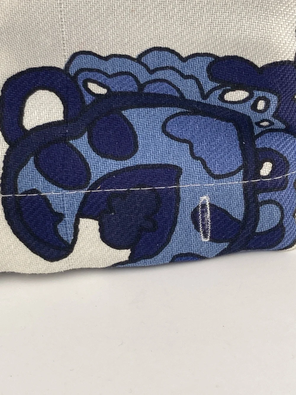 Fabric Shower Curtain Blue & White 72